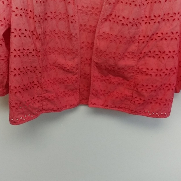 NWT Chico's Coral Fusion Ombre Jacket - Picture 9 of 12